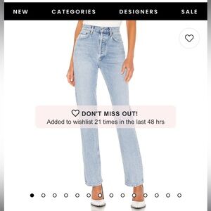 Agolde Lana straight jean